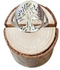 Bague arbre de vie or ou argent en acier inoxydable spécial femme, fait main cadeau anniversaire, noel, fête des mères