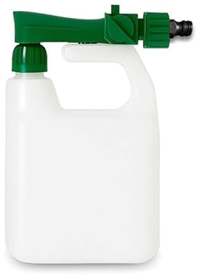 APF® Flüssigdünger-Sprayer für Rasen und Pflanzen – Gartenschlauch-Mischsystem mit K1 Sprühkopf, 1000 ml Behälter, für Rasenpflege, Blumen, Beet und Garten