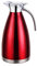 Pichet Isotherme Cafetière Isotherme en Acier Inoxydable Thermos café - Double Usage Chaud et Froid,Rouge,1.5 L（24 Hours Insulation）