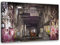 Feeby Wandbild Hirsch Druckbild Leinwandbild Graffiti mehrfarbig 100x70 cm