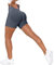 Unthewe Workout-Shorts für Damen, hohe Taille, nahtlos, für Fitnessstudio, Yoga, Booty-Shorts, Booty Dunkelgrau, Klein