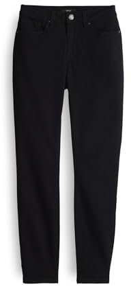 OPUS Damen Skinny | Skinny Jeans ELMA Black Low Rise mit Stretch-Anteil Black, 36 L28