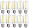 max K O M F O R T - LED Leuchtmittel E27 10W T45 Ø45mm Filament Korn Kolben Röhre neutralweiß - 10er Sets