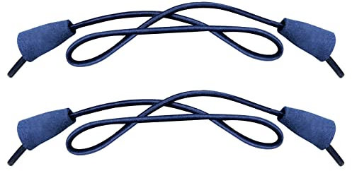 Endoto Schnürsenkel für Hey Dude Schuhe, Ersatz Elastische Ohne Binden Schuhbänder Elastic Shoelaces Laces (Marine, Größe: 13 Zoll)