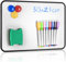 Whiteboard Magnetwand, kleine doppelseitige Whiteboard Trocken abwischbare, A4-Format Magnettafel Magnetwand, mit trocken abwischbaren Stiften, Radiergummi, Magneten, 30 x 21 cm