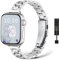 NicMool Bracelet pour Apple Watch 38mm 40mm 41mm 42mm, Femme Fin Bracelet en Métal pour Apple Watch Series 10 42mm/iWatch Series 9/8/7/6/5/4/3/2/1/SE/SE 2 - Argent