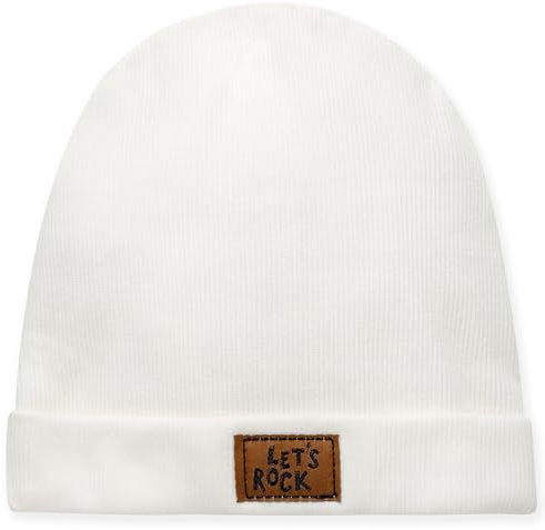 Pinokio Beanie Mütze Lets Rock, Ecru, Jungen, Gr 47-53(53)