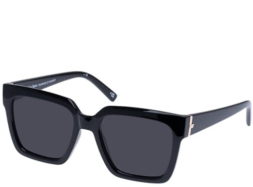 Le Specs TRAMPLER BLACK - Sonnenbrille für Damen Quadratische Rahmenform mit hohem UV-Schutz LSU2429707