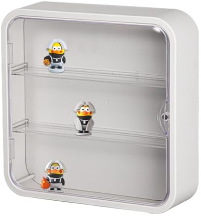 Vitrines à 3 Couches de Grande capacité,Support Mural pour Vitrine De Figurine,Petite vitrine Murale,Anti-poussière, Organisateur De Rangement pour Poupées À Collectionner, Figurines d'action