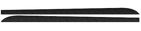 Jupe Latérale Voiture Jupes Latérales 2 Pièces pour BMW 1 3 4 5 6 Série F30 F35 F31 Décalcomanies Jupe Latérale Bas Caisse Bande Autocollants Carrosserie Accessoire Voiture (Couleur : Carbon Fiber BL