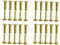 Générique 20 Pièces Double Rivets Tubulaires, Chicago Rivet, pour Cuisine Hachoir Couteau Poignée Rivets De À Tête Plate,
