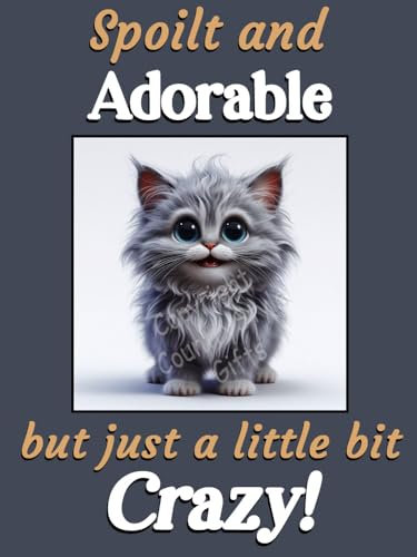 Generic Grey Cat Kitten funny flexible fridge magnet gift