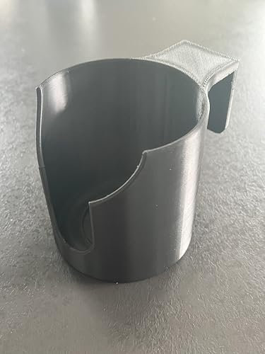 Becherhalter/Flaschenhalter für Verschiedene Kantenbreiten z.B. Babybetten, Kinderbett usw. (Schwarz, 21mm Kante)