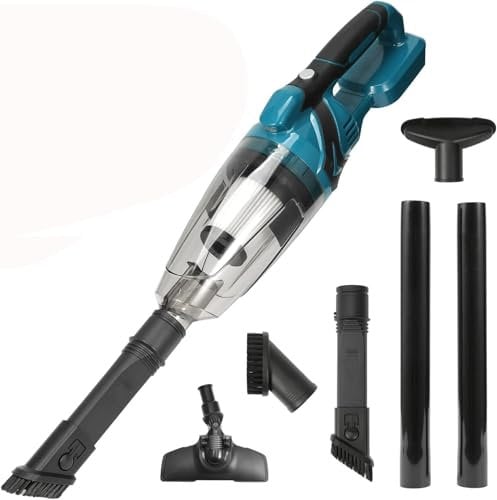 Aspirador de mano con batería, aspiradora con batería para Makita 18 V, 10000 Pa 4 en 1, aspiradora multifuncional, boquilla de suelo, depósito de polvo de 0,75 L, para casa y coche, pelo de animal