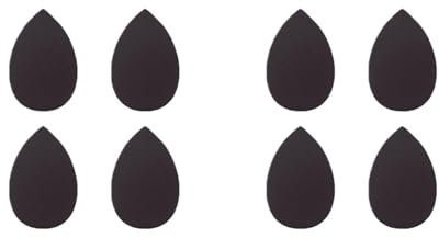 8 PCS Makeup Puff Sponge Cosmetics Powder Puff Foundation Make-up for Women Blender Makeup Tool Set(8 Black)