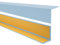 Quest PVC Winkelprofil Kunststoff Selbstklebend Kantenschutz Eckenschutz Eckleiste Winkelleiste, 20x20mm, 150cm, hellblau
