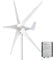 Generatore di turbina eolica 500W, 12V 24V Turbina eolica generatore AC PMG Businesses asse orizzontale Kit generatore di turbina con mppt regolatore eolico a 5 pale per ricarica domestica marina