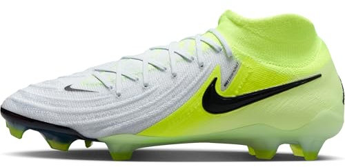 Nike Herren Phantom Luna 2 Elite FG High-Top-Fußballschuh, Metallic Silver/Black-Volt, 46 EU