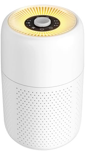 MELEDEN Small Air Purifiers for Bedroom with True HEPA13 Filters,Pet Air Purifier with Aroma Pad for Wildfires Smoke Pollen Dander,22dB Quiet Air Cleaners for Baby Room Office Dorm P60