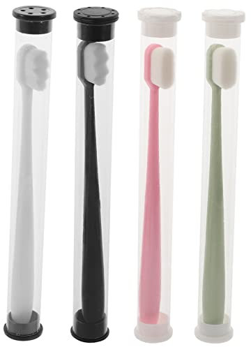 DECORNIJIA 4stücke Pack Weiche Reisezahnbürsten Aus Kunststoff Für Erwachsene Mit Weichen Borsten Für Zähneputzen Und Reinigungswerkzeug Kompaktes Design Für Camping Und Geschäftsreisen