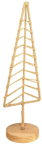 Tannenbaum Deko Aufsteller Metall Holz Natur H39cm 2St Rustikale Weihnachtsdeko Tisch Fensterbank Regal