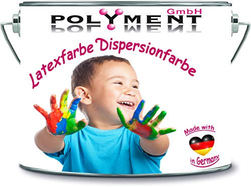 Dispersionsfarbe strapazierfähige Latexfarbe Wandfarbe in vielen einzigartigen Farben (10 l, Dunkel Grau)