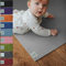 Sanosoft® Krabbelmatte Made in Germany, Öko-Tex Anti-Rutsch Krabbelunterlage - 120cm X 180cm Hellgrau