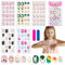 Scettar 120 Pcs Kids False Nails, Kids Fake Nails Press on Nails for Girls Pre-glued Fake Nail Stickers for Girls Kids Gift DIY Nail Art Decor 5 Boxes with Diamond Face Sticker Decoration