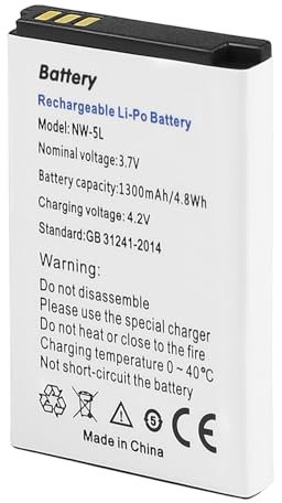 SHAWOROCE 3,7V 1300mAh Akku RCB01P01 RCB413 Ersatz für Doro Primo 406 413 414 418 Handy Flip Portable Telefon Smartphone Li-Ion Li-Po Batterien RCBNTC01