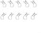 10 clip a molla di fissaggio per pastiglie freno per bicicletta XT per SLX (titanio)