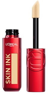 L'Oreal Paris Infaillible Skin Ink, Foundcealer, Deckend wie eine Foundation, Leicht wie ein Concealer, bis zu 48H semi-permanentes Make Up, Wasserfest, Schweißfest, Kein Abfärben, Light Cool 130