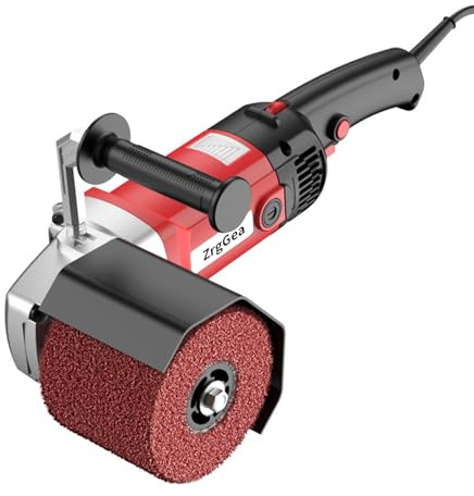 ZrgGea - 1400W Poliermaschine und Oberflächenbearbeitungswerkzeug, Poliermaschine mit 6 variablen Geschwindigkeiten, Elektrisches Handpolier-Kit aus Edelstahl, Polierwerkzeug für Oberflächen