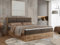 MKS MEBLE Boxspringbett 200x200 mit Bettkasten Holz Holzrahmen, Boxbett 200x200 mit Matratze H3 und Kopfteil - Braun Velvet - Albero-2