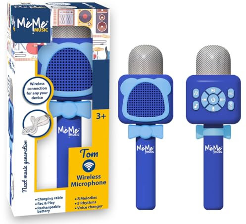 Micrófono Karaoke inalámbrico Tom azul