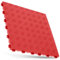25-Garagenboden Fliesen 400x400x18mm ineinandergreifend Bodenmatte- Industrieboden, rutschfeste doppelseitige Struktur-Garagenboden, für Garagen, Keller, Reparaturwerkstätten (red, 25PCS)