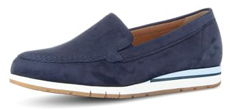 Gabor Damen Slipper, Frauen Slipper, Mokassins,Schmerz-mindernd,Arbeit,buero,aktuell,Freizeit,festlich,Schaft-weiten,senkfuss,Blue,35.5 EU / 3 UK