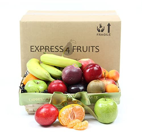 Tuttie Fruittie Fruit Basket - Fruit Gift Baskets and Gift Hampers with Next Day UK delivery with Personal Message attached