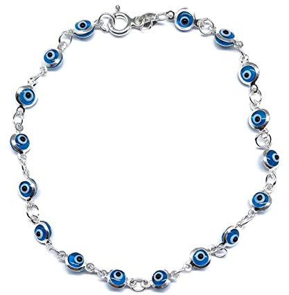 MYSTIC JEWELS by Dalia – Armband aus Silber – 19 cm (Hellblau)