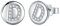 J.Endéar Boucles d'oreilles Lettre Initiale D Argent 925 Femmes Filles Enfants Hypoallergénique Petits clous d'oreilles avec Zirconia 8mm Bijoux Cadeau Anniversaire