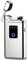 SANShine Dual Arc Lighter with Flashlight Double Plasma USB Rechargeable Flameless Waterproof Windproof Mini Electric Lighter for Cigar Candle Cigarette Pipe (Silver)