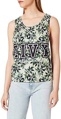 Eivy Damen Boxy - Tanktop Yoga Shirt, Leaf Camo, S EU