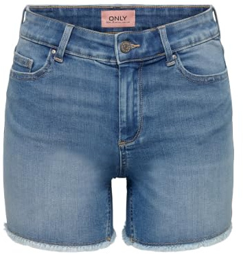 ONLY Female Jeans-Shorts ONLBLUSH Mittlere Taille Normal geschnitten Shorts | Denim shorts