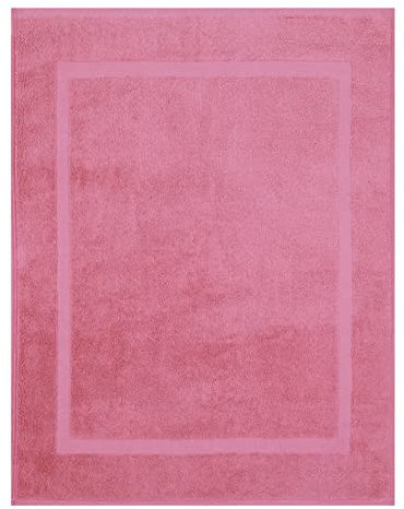 Betz Badvorleger Premium Größe 50x70 cm 100% Baumwolle Badematte Badteppich Duschvorlage Qualität 650 g/m² Farbe Altrosa