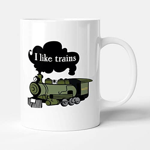 Victorian Printing Co - I Like Trains - Gift Mug, Ceramic, 11fl.oz.