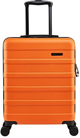 Cabin Max Anode Handgepäck Koffer - Leicht, Hartschale, Koffer Handgepäck Trolley mit 4 Rädern, 3-stelliges Schloss (Trolley Koffer Farbe: Orange, Größe: 55x40x20 cm 40L)
