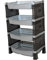 Cesta Almacenamiento Cocina Frutero Verdulero Organizador Cocina Cestas Cocina (Gris)