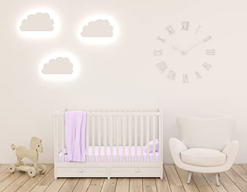 Babybett Jersey Spannbettlaken 60x120-70x140 cm aus 100% Baumwolle Baby Bettlaken mit Rundum-Gummi für höchsten Komfort im Kinderbett. Spannbetttuch für Babys (Flieder)
