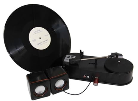 Platine Vinyle, Tourne-Disque Gramophone à l'ancienne, Prend en Charge La Conversion des Disques Vinyle en MP3 pour Les Amateurs de Musique en déplacement et d'écoute Facile