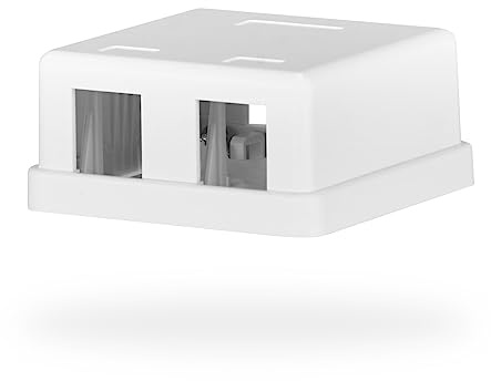 EFB-Elektronik Keystone Anschlussbox, 2Port, Aufputz,