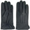 ZLUXURQ Soft Lambskin Leather Cold Weather Touchscreen Driving Gloves Cashmere Lined for Men, Black(100%lambskin/100%fleece Lining), L